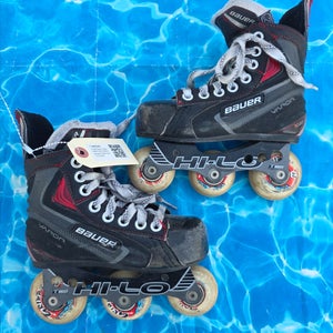 Youth Bauer Vapor X40R Inline Skates Regular Width Size 12 (Used)