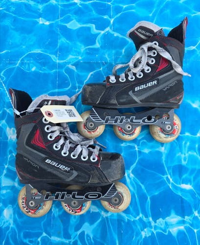Youth Bauer Vapor X40R Inline Skates Regular Width Size 12 (Used)