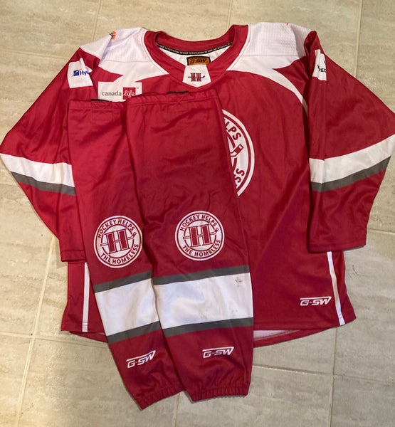 G-SW mens league hockey jersey & socks - XL Georges Laraque Signed