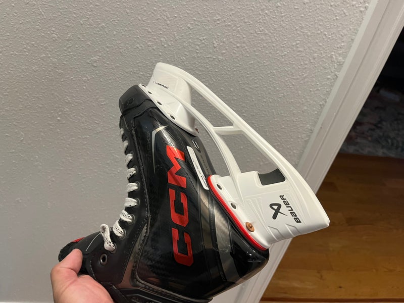 2024 CCM Tacks XF Pro Hockey Skates Wide Width Pro Stock (size 7.25) almost new