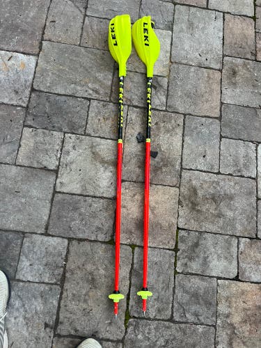 44in (110cm) Leki World Cup Lite SL Racing Ski Poles (Used)