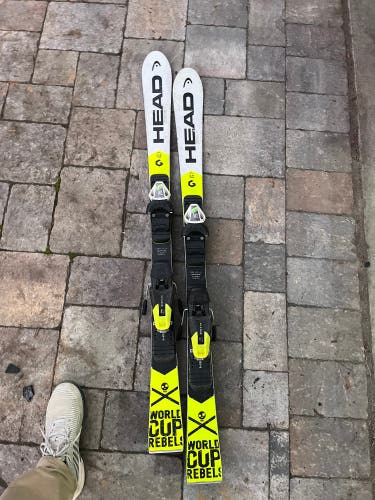 HEAD WC Rebels i.SL RD 126 cm Racing Skis (Used)