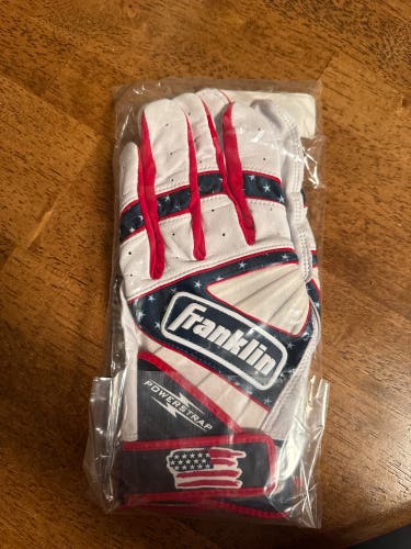 XL Franklin Powerstrap Batting Gloves (New)