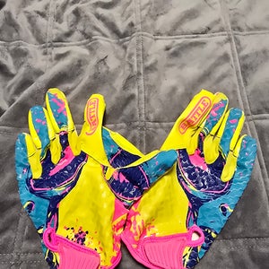 Yellow Medium Adult Battle 11GLALN021 Gloves (Used)