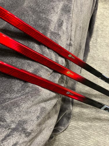 Senior CCM JetSpeed FT8 Pro Left Hand Hockey Stick P28 75 Flex Pro Stock (Used)