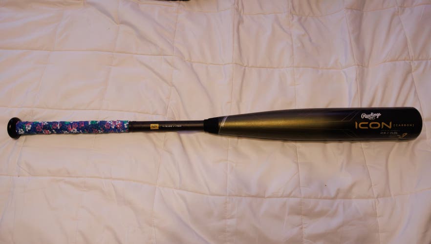 2023 Rawlings Icon BBCOR Certified Bat (-3) 30 oz 33" (Used)
