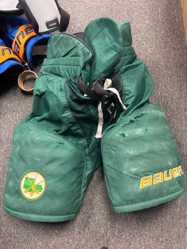 USED GREEN SIOUX CITY BAUER PRO PANTS - SMALL