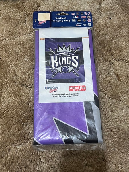 Wincraft Sports Vertical Hanging Flag - NBA Sacramento Kings 27x37 NEW