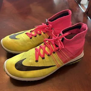 NIKE Men's Golf Shoes "Flyknit Elite" Pink Blast Mens 9.5