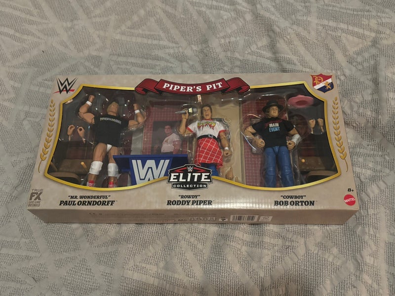 Piper’s Pit WWE Elite Collection 3 Action Figure Pack Rowdy Roddy Piper New