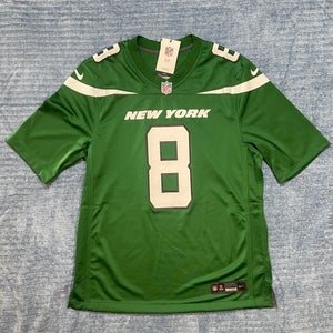 Nike NFL Game Jersey Aaron Rodgers #8 New York Jets Green Mens Size Large NEW