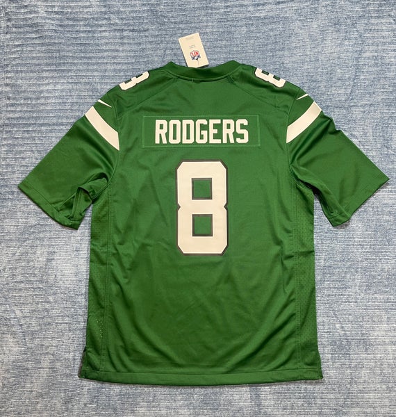 Nike NFL Game Jersey Aaron Rodgers #8 New York Jets Green Mens