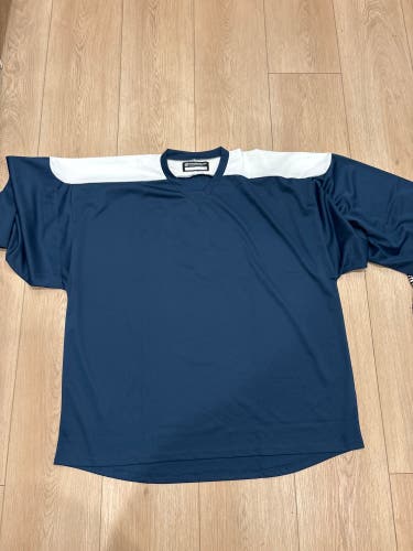 Navy Blue Goalie Cut Men's Jersey (New)