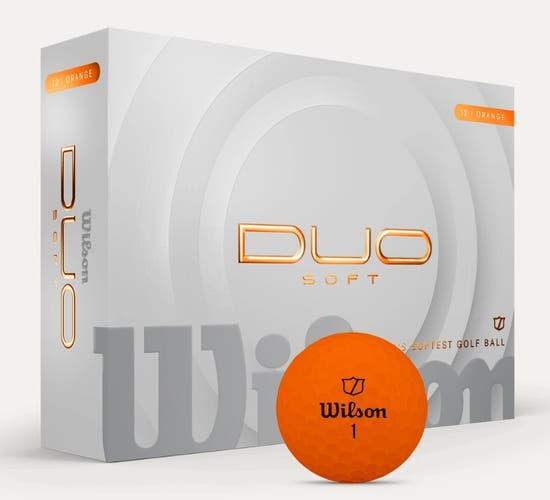 Wilson Staff Duo Soft Golf Balls (Orange, 12pk) 2025 NEW
