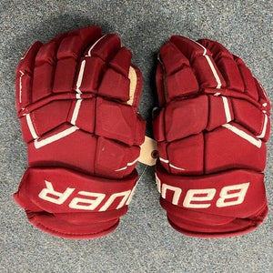 Red Senior Bauer Supreme Ultrasonic Gloves 13" (Used)
