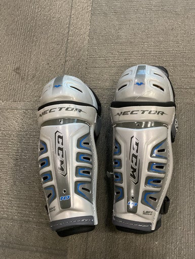 Used CCM VECTOR Intermediate Shin Guards Grey 10" 11614-S000228533