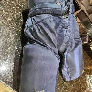 Men's Navy Merrimack College Senior XL+2" Bauer Supreme Pro Hockey Pants Pro Stock (New)