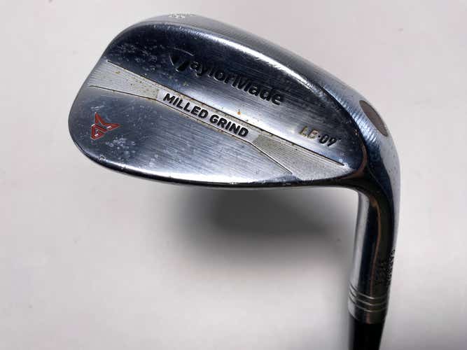 TaylorMade Milled Grind Satin Chrome Lob Wedge LW 58* 9 DG X100 Mens RH -.5"