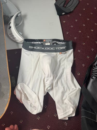 White Large Men's Shock Doctor Compression (New)