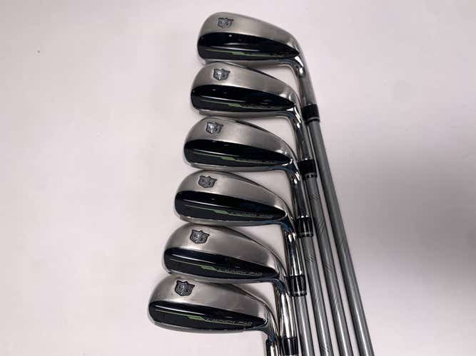 Wilson Launch Pad Womens Iron Set 6-PW+GW Project X EvenFlow 4.0 50g Ladies RH