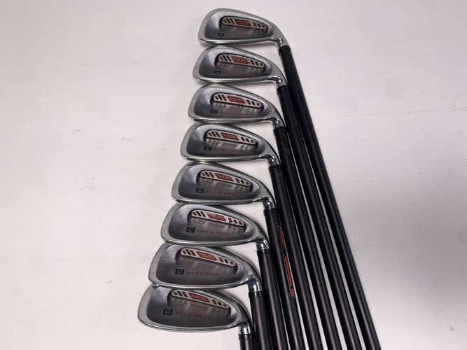 Wilson Deep Red Iron Set 3-PW Tri-Ply Fat Shaft Regular Graphite Mens RH