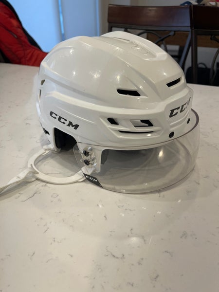 Medium CCM Tacks 310 Helmet Pro Stock (Used) With CCM VR-31 Visor
