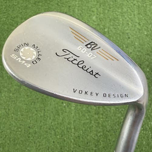 Titleist Vokey SM4 Chrome Lob Wedge 60 07 Project X Rifle 6.5 Extra Stiff Flex