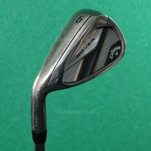 LH Callaway Mavrik Single 9 Iron True Temper Elevate 95 VSS Steel Stiff
