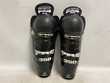 Used Vic PRO 350 Junior Shin Guards Black 11" 11855-S000197371
