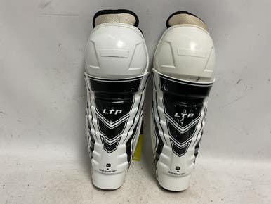 Used CCM LTP Junior Shin Guards Black And White 12" 11855-S000197363