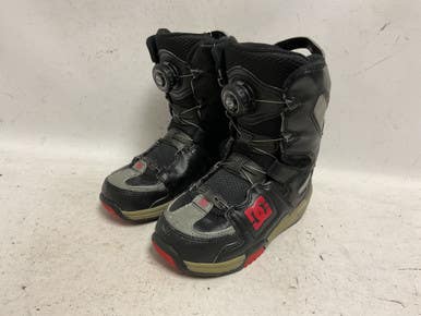 Used DC Shoes Boys Snowboard Boots Black And Red Junior 03 11855-S000197561