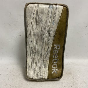 Used Reebok 18K Inter Goalie Blocker White And Gold 11855-S000197565