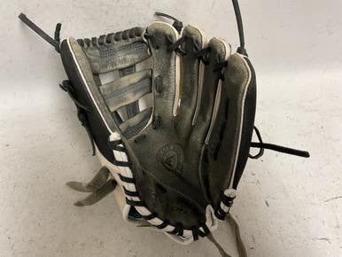 Used Easton Black Magic BMFP12 RH Throw Fastpitch Gloves White And Black 12" 11855-S000197550