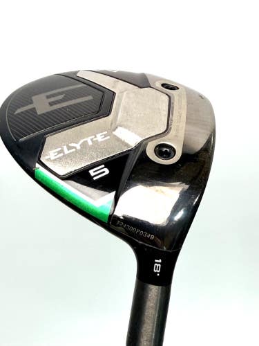 Callaway Elyte 5 Wood 18 Denali Charcoal 60g Stiff Flex Fairway Wood