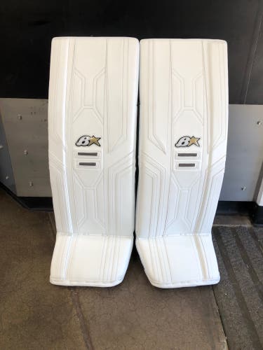 White 32" Intermediate Brian's Optik X3 Goalie Leg Pads (New)