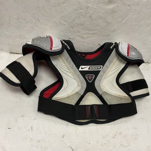 Used Bauer SUPREME 10 Junior Shoulder Pads White/Black/Red MD 11855-S000197436
