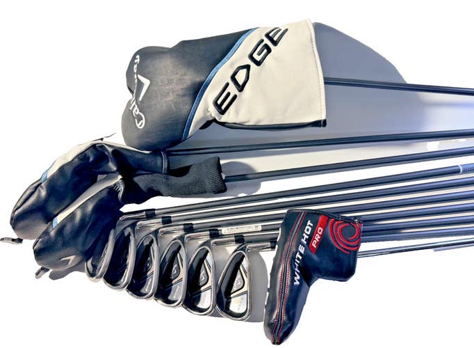 Callaway Edge Complete Set Mens Graphite 10 Clubs Driver 3W Hybrid + Putter RH