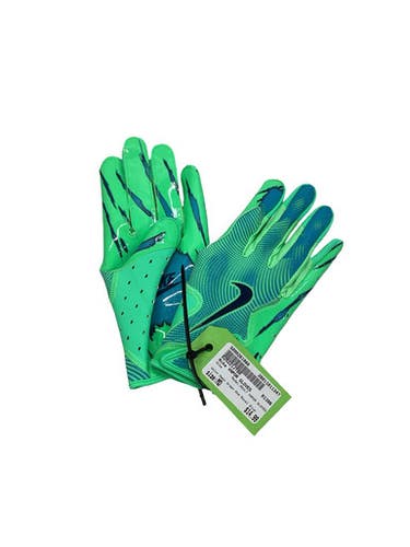 Used Nike ADULT VAPOR GLOVES FB Gloves Neon Green And Royal Blue MD 11347-S000261988
