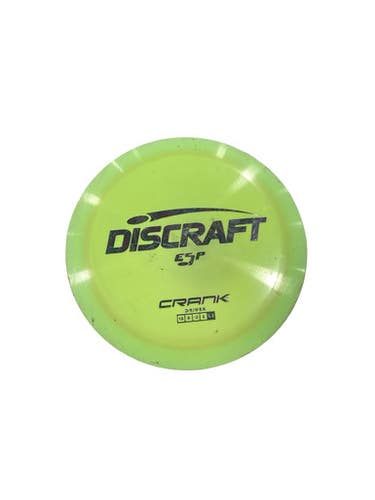 Used Discraft ESP CRANK Disc Golf Driver Yellow 11347-S000261982
