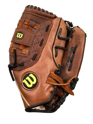 Used Wilson OVERSIZED POCKET ELITE SOFTBALL BB/SB Glove RH Throw Brown 13" 11347-S000261971
