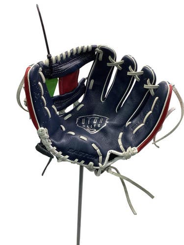 Used Easton FUTURE ELITE BB/SB Glove RH Throw Navy Blue And Red 11" 11347-S000261967