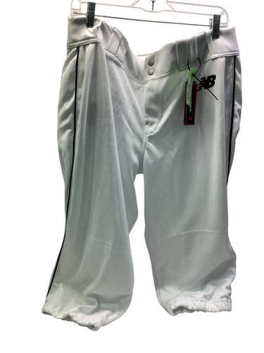 Used New Balance WHT BLK STRIPE XL BB/SB Pant Mens White XL 11347-S000261881