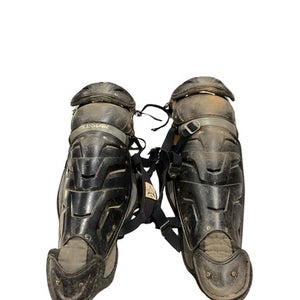 Used All Star ALL STAR SHIN GUARDS Catchers Leg Guards Black Intermed 11347-S000261797