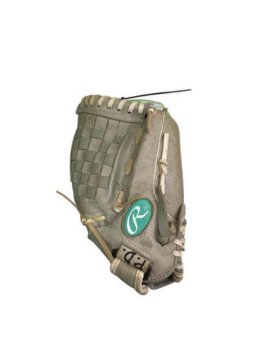 Used Rawlings 11 1/2 INCH BB/SB Glove RH Throw Grey 11 1/2" 11347-S000261793