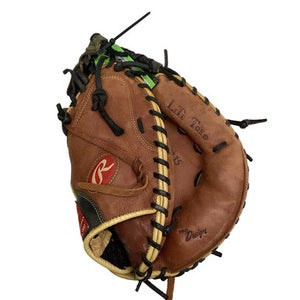 Used Rawlings BROWN GLOVE BB/SB Catchers RH Throw Brown 33" 11347-S000261792