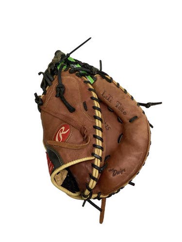 Used Rawlings BROWN GLOVE BB/SB Catchers RH Throw Brown 33" 11347-S000261792