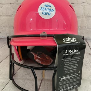 Schutt Sports AiR-Lite Youth Softball Face-Guard Helmet Hot Pink OSFM