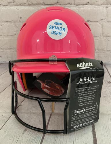 Schutt Sports AiR-Lite Youth Softball Face-Guard Helmet Hot Pink OSFM