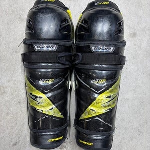 14” Intermediate Bauer Supreme Ultra Sonic Shin Guards (Used) Pro Stock