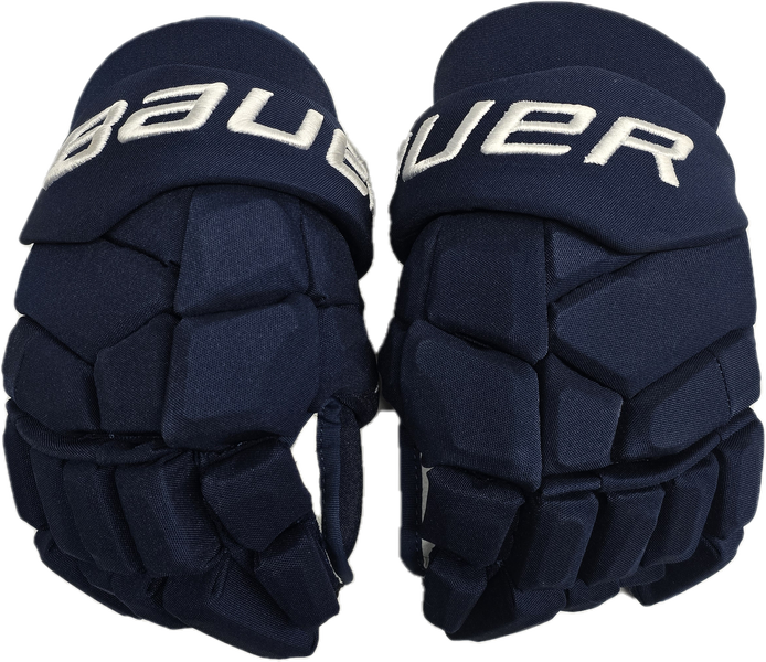 BAUER SUPREME MACH CUSTOM PRO STOCK HOCKEY GLOVES 14" NHL PANTHERS NEW LLY(11831)
